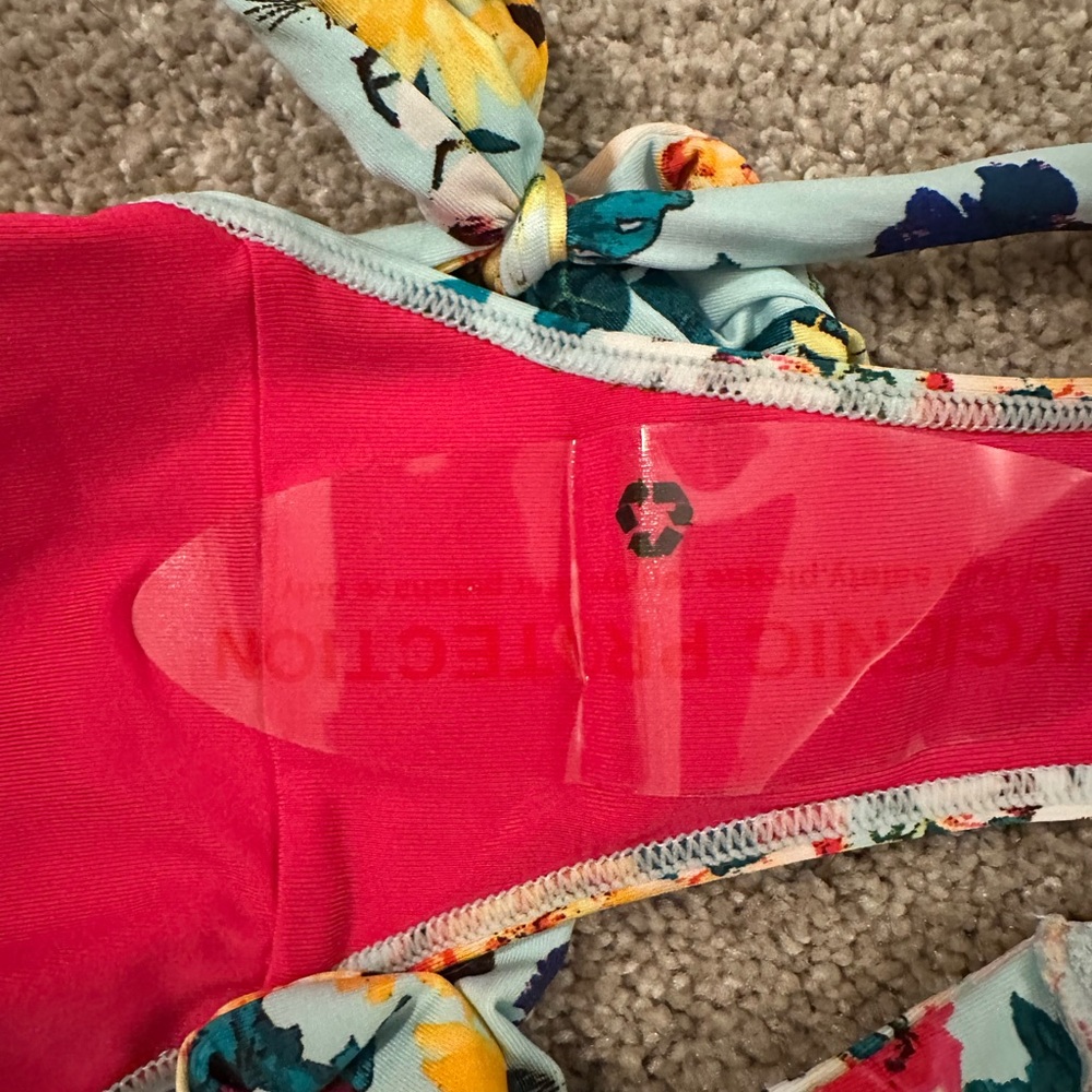 👙 Lepel Flower Power Ruffle Halter Bikini 32B UK 8/US 4 NWT - Picture 10 of 13
